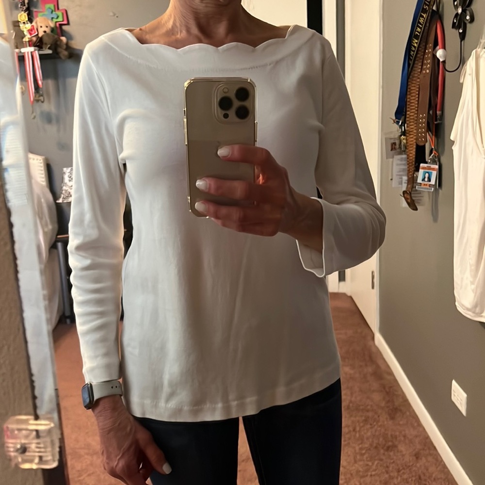 J.Crew white blouse